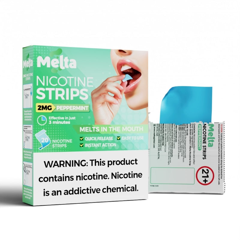 Peppermint Melta Nicotine Strips (20 Strips/Pack)