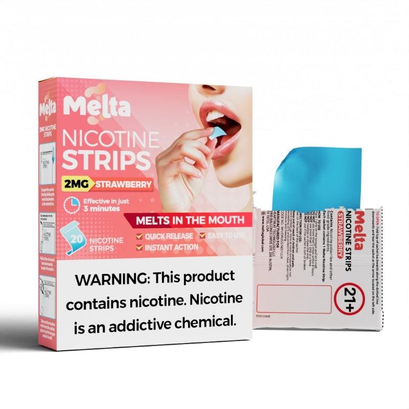 Strawberry Melta Nicotine Strips (20 Strips/Pack)