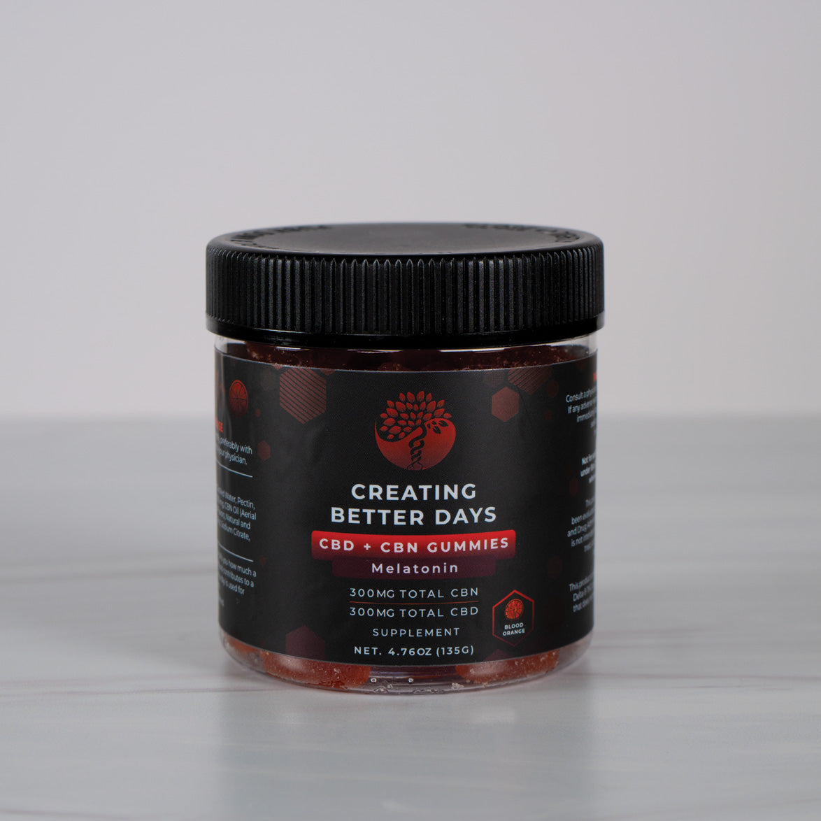 Blood Orange Melatonin CBD + CBN Gummies 600 MG