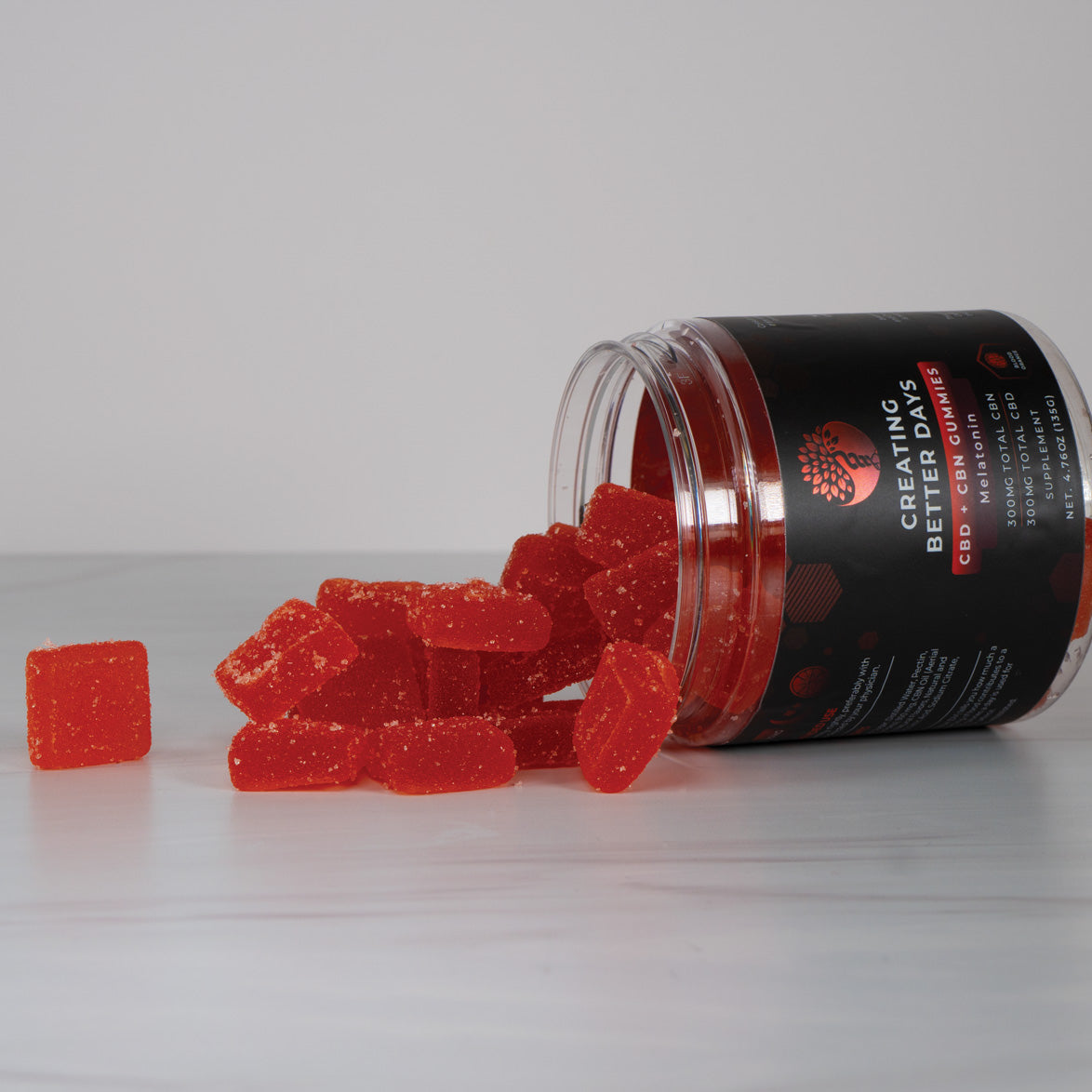 Blood Orange Melatonin CBD + CBN Gummies 600 MG