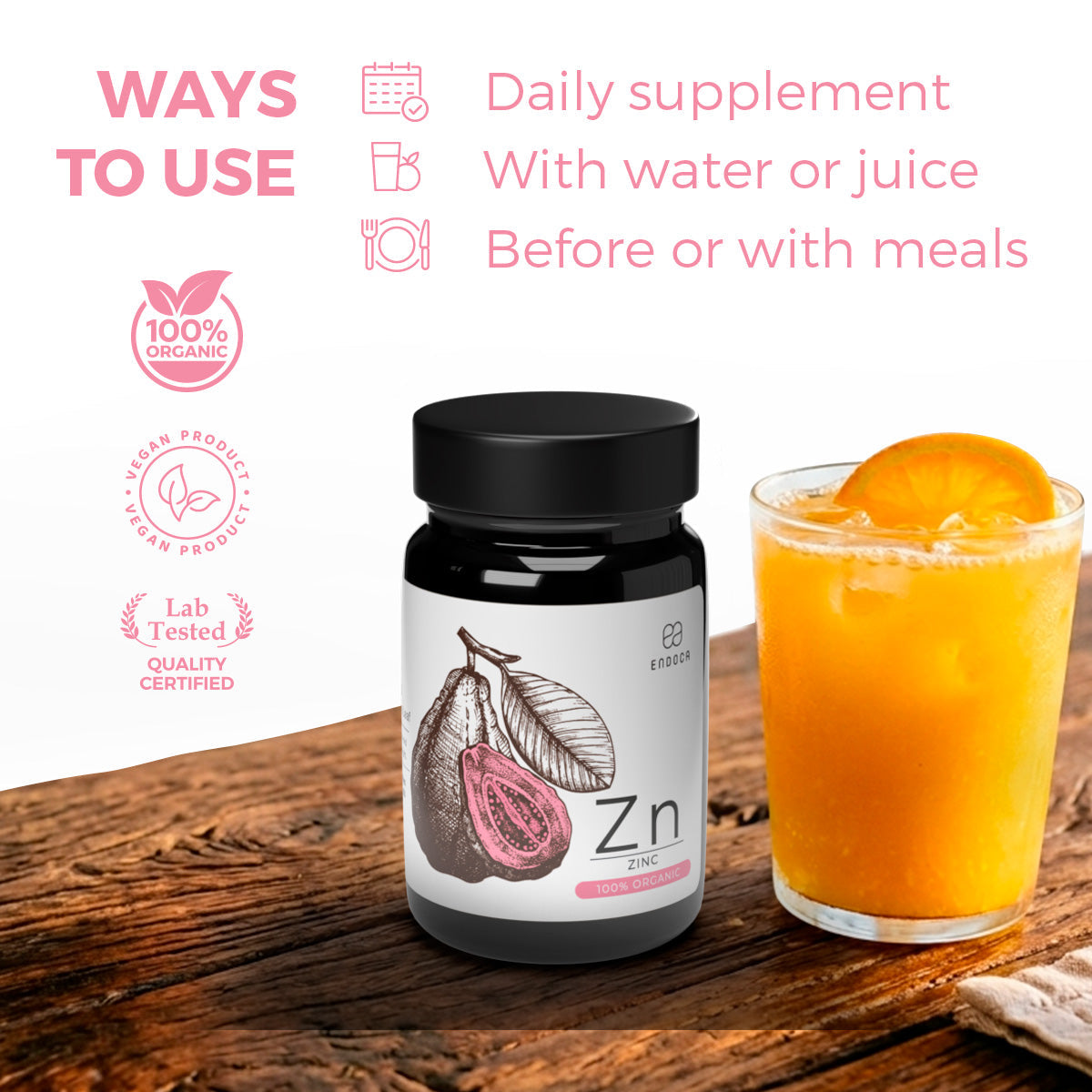 Endoca Organic Zinc Best Sales Price - CBD