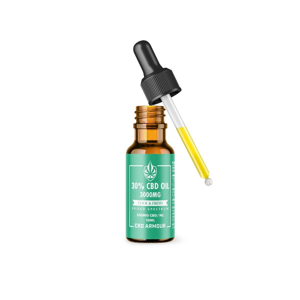 CBD Armour Broad Spectrum CBD Oil 30% – Cool Fresh 3000mg