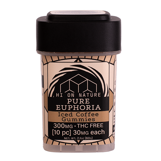 Hi On Nature 300mg CBD BLEND PURE EUPHORIA GUMMIES - 2 FLAVORS Best Price