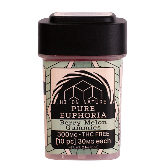 Hi On Nature 300mg CBD BLEND PURE EUPHORIA GUMMIES - 2 FLAVORS Best Price
