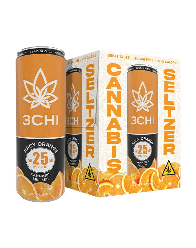3Chi Delta 9 THC Seltzers – Sugar Free – 25mg