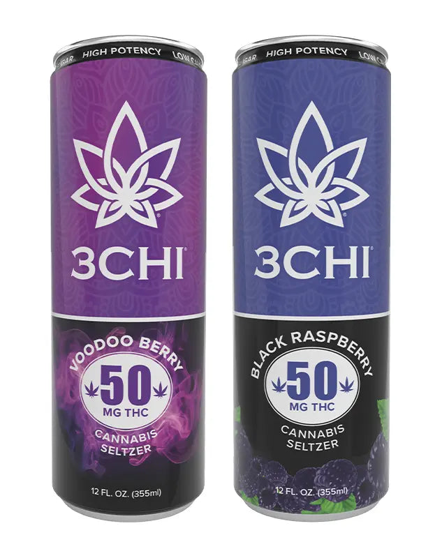 3Chi Delta 9 THC Seltzers – Sugar Free – 50mg