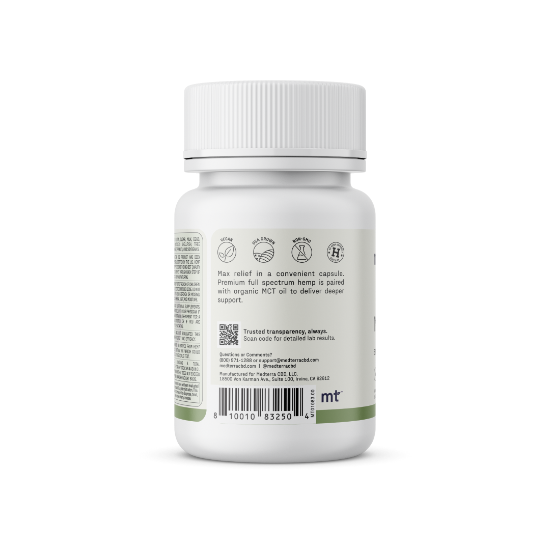 Medterra Max Relief Full Spectrum Capsules