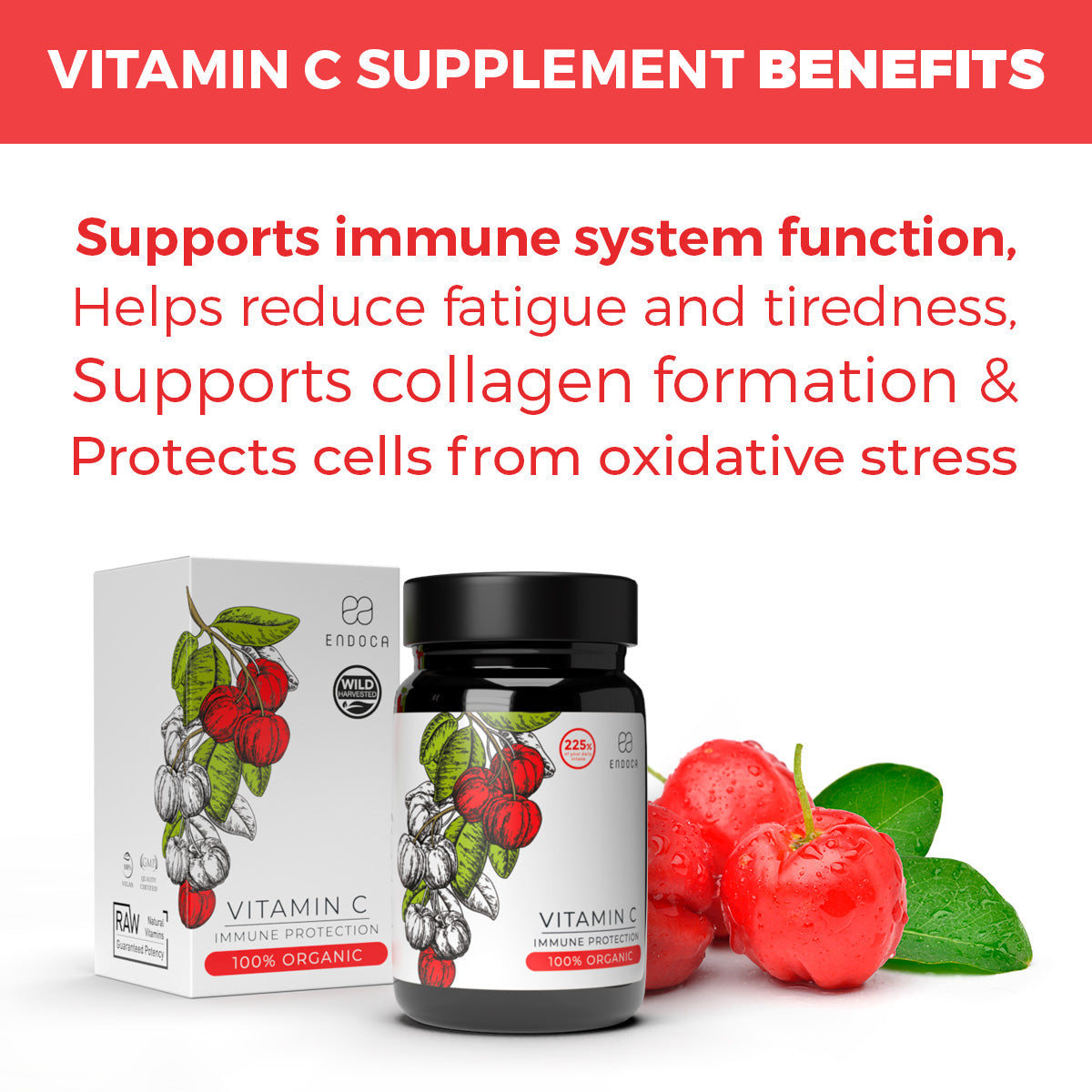 Endoca Organic Vitamin C Best Sales Price - CBD