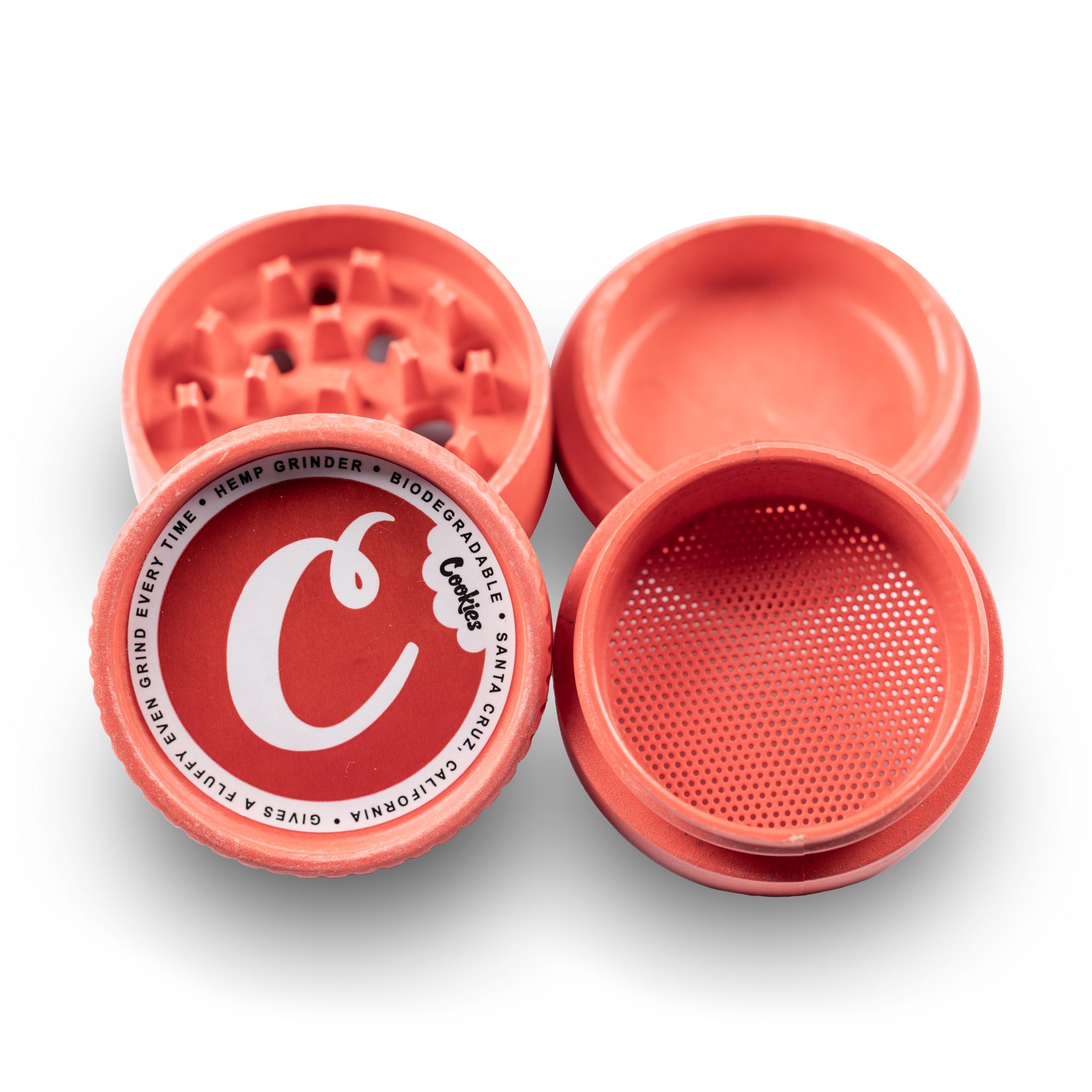 Santa Cruz Shredder Hemp 4 Piece "Cookies" Grinders Best Price