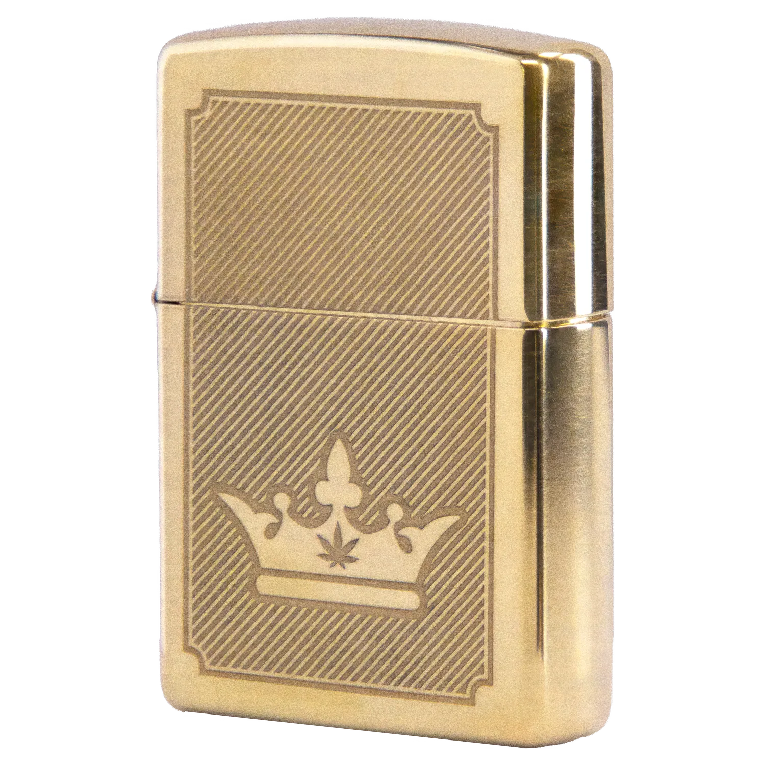 Queen of Bud Golden Lines of Triumph Zippo