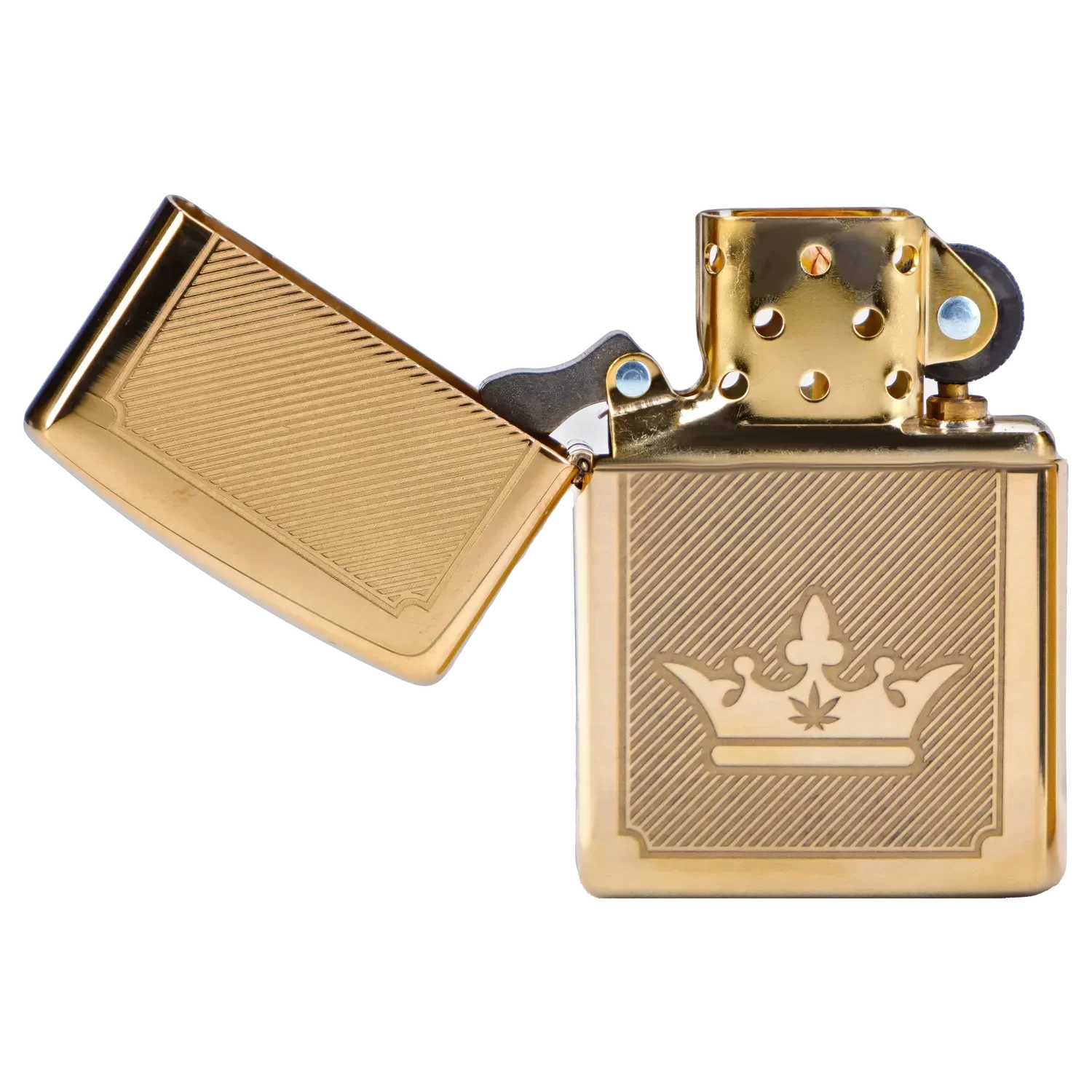 Queen of Bud Golden Lines of Triumph Zippo