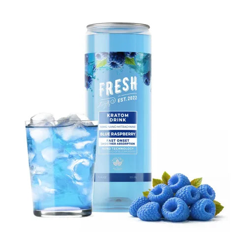 50mg Kratom Nano - Electrolyte Drink - Blue Raspberry Best Sales Price - Seltzers