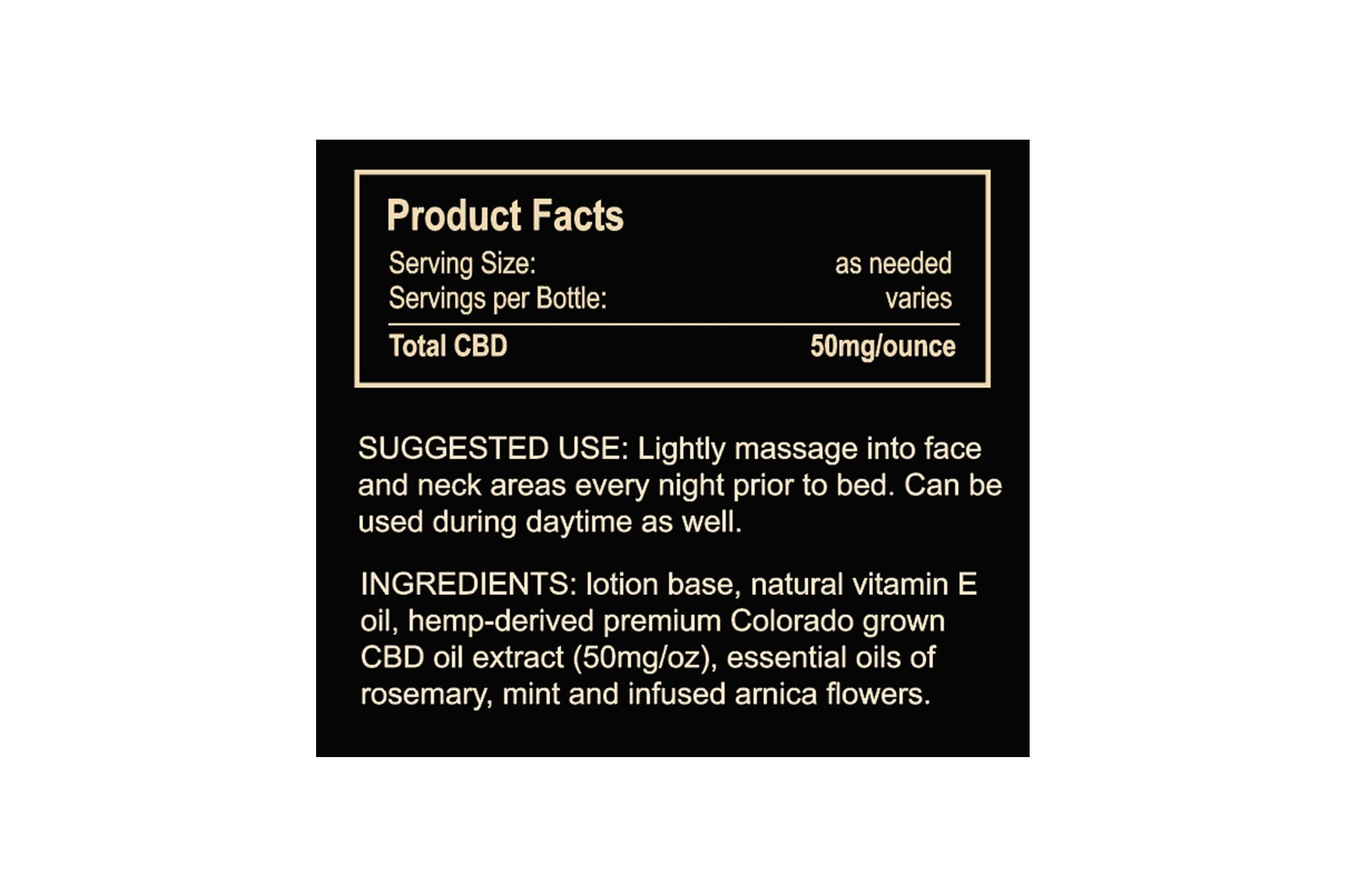 Imbue CBD Topical Facial Cream of Full Spectrum Hemp Extract Best Price