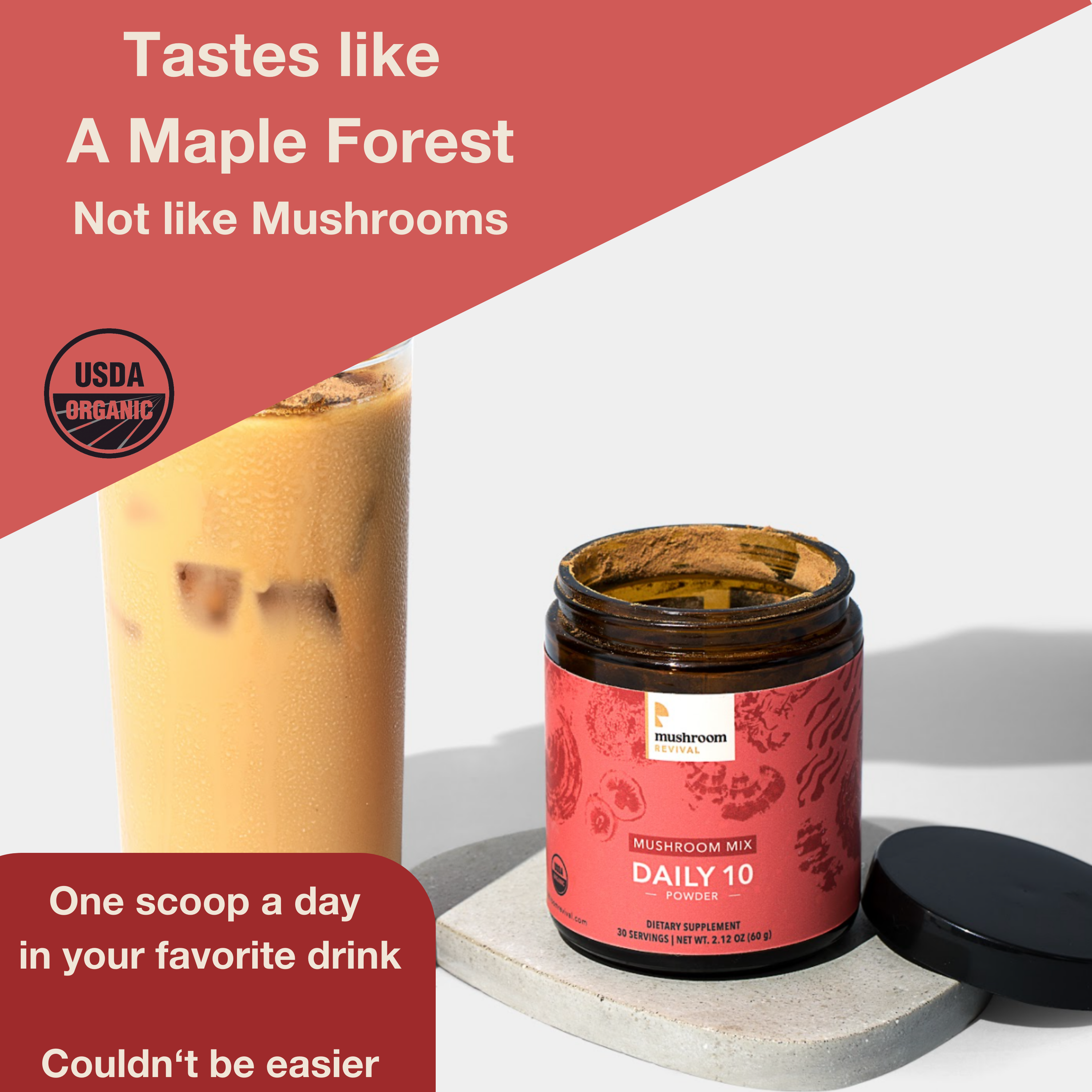 Mushroom Revival Daily 10 Mushroom Blend Powder
