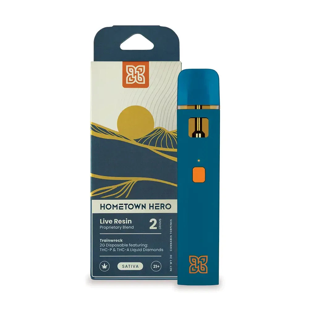Hometown Hero Live Resin THCP + THCA Liquid Diamonds Disposable - 2g Best Price