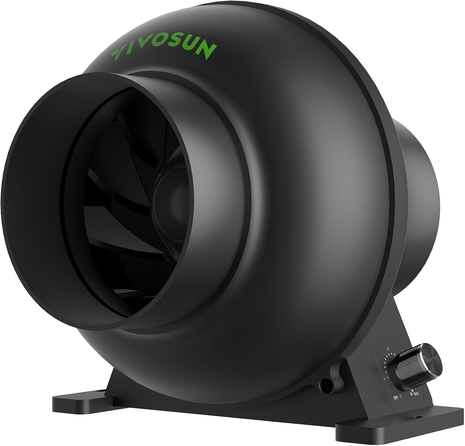 VIVOSUN M4 4-Inch Inline Duct Fan, 195 CFM Ventilation Fan with EC Motor, Adjustable Speed, Energy-efficient Vent Blower for HVAC, Grow Tent, Hydroponics