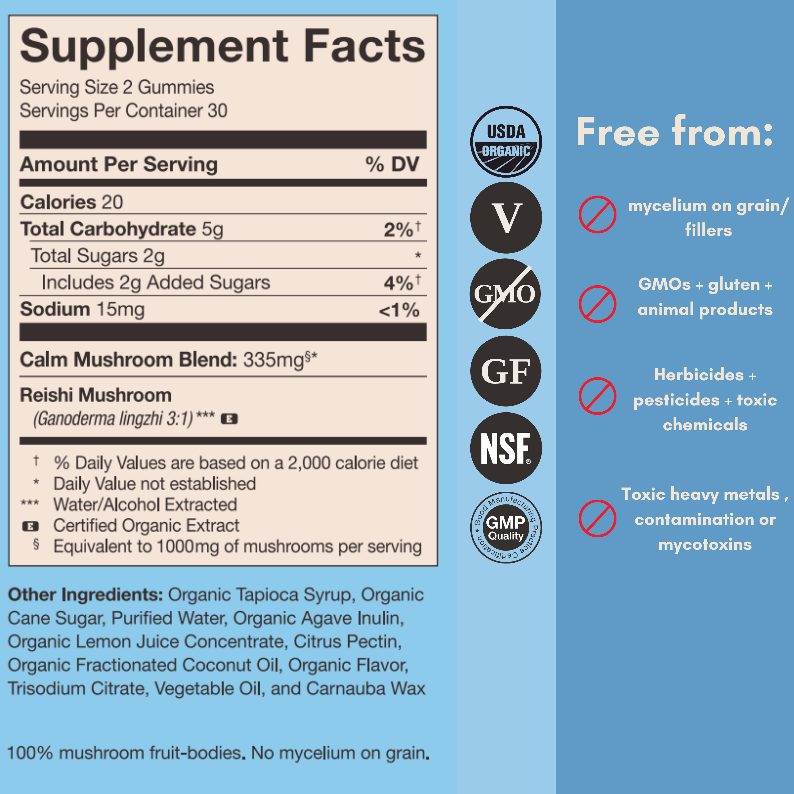Mushroom Revival Calm Gummies
