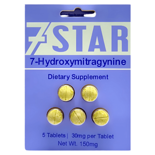7 Star 7-Hydroxymitragynine Kratom Tablets 30mg | 5ct