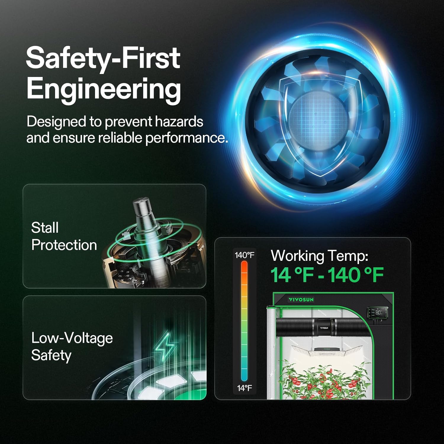 VIVOSUN 6” Inline Booster Duct Fan with Speed Regulator, 345 CFM Quiet Exhaust Fan for HVAC Ventilation in Grow Tents, Basements, Bathrooms, Kitchens, and Attics