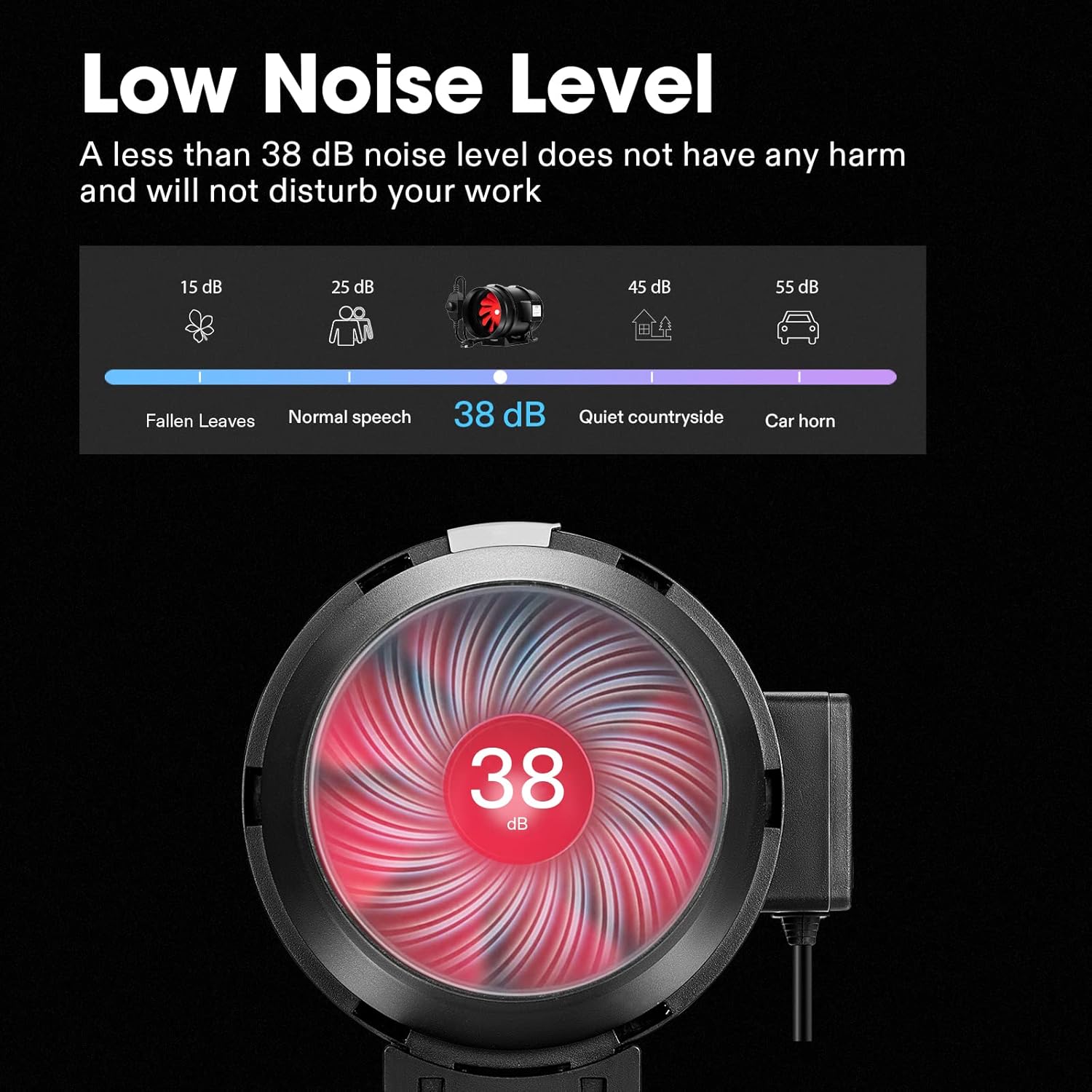 VIVOSUN R8 8 Inch 720 CFM Inline Duct Ventilation Fan with Variable Speed Controller for Grow Tent