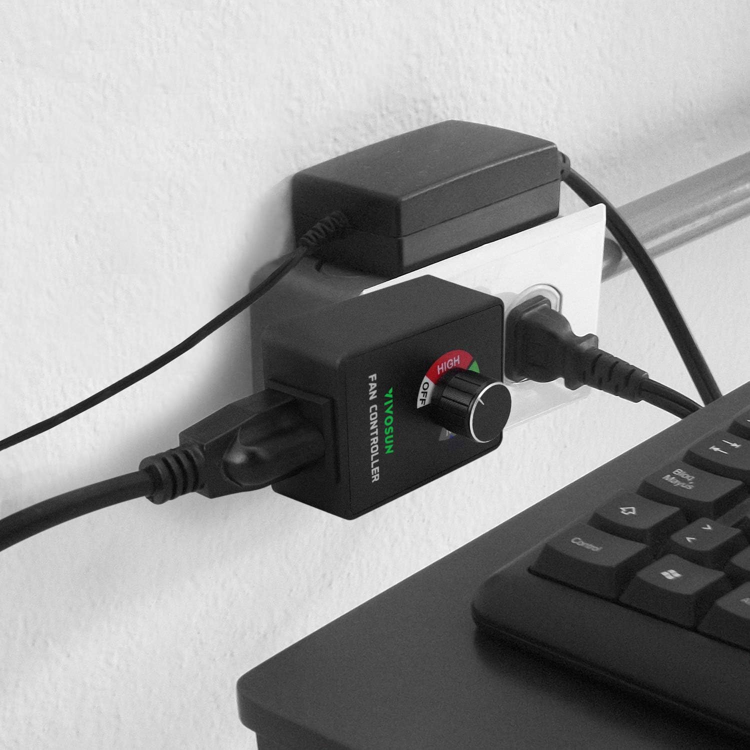 VIVOSUN Variable Fan Speed Controller, Speed Adjuster for Inline Duct Fan in Ventilation System