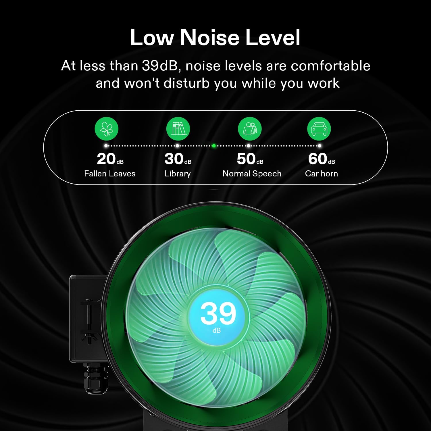 VIVOSUN G8 8" Inline Duct Fan & Temperature Humidity Controller, E42A WiFi-App Control AeroZesh Grow Tent Fan& Smart Thermostat, 725 CFM EC Motor Exhaust Fan for Heating Cooling, Greenhouse Accessory