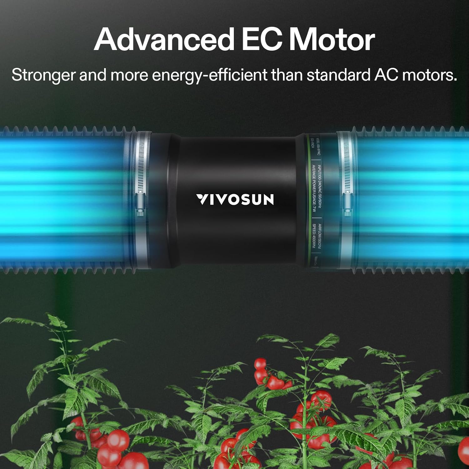 VIVOSUN 6 Inch Inline Duct Fan 240 CFM, HVAC Exhaust Ventilation Fan with Low Noise for Basements, Bathrooms, Kitchens and Attics, Silver