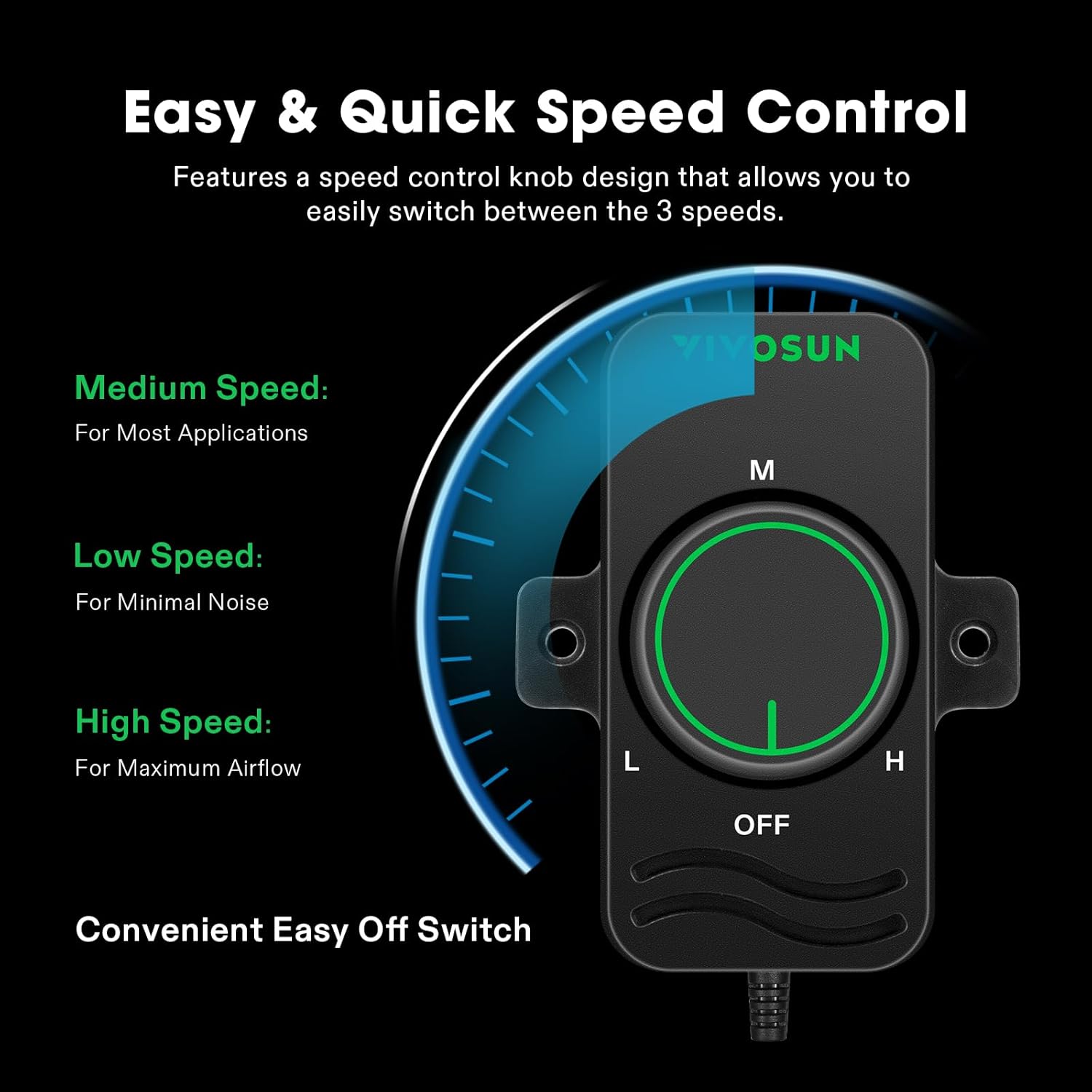 VIVOSUN Inline Booster Duct Fan 4” 100 CFM, HVAC Exhaust Ventilation Fan with Low Noise for Basements, Bathrooms, Kitchens, Attics, Grow Tents, Black