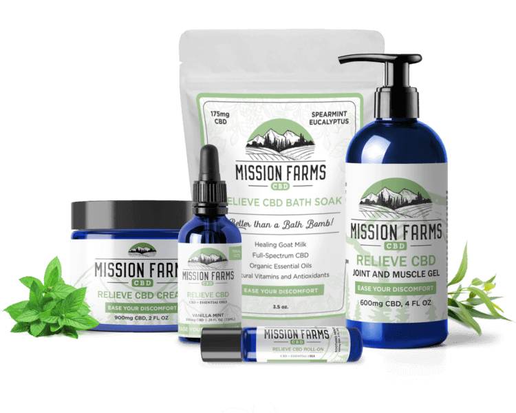 Mission Farms Relieve CBD Large Bath Bundle