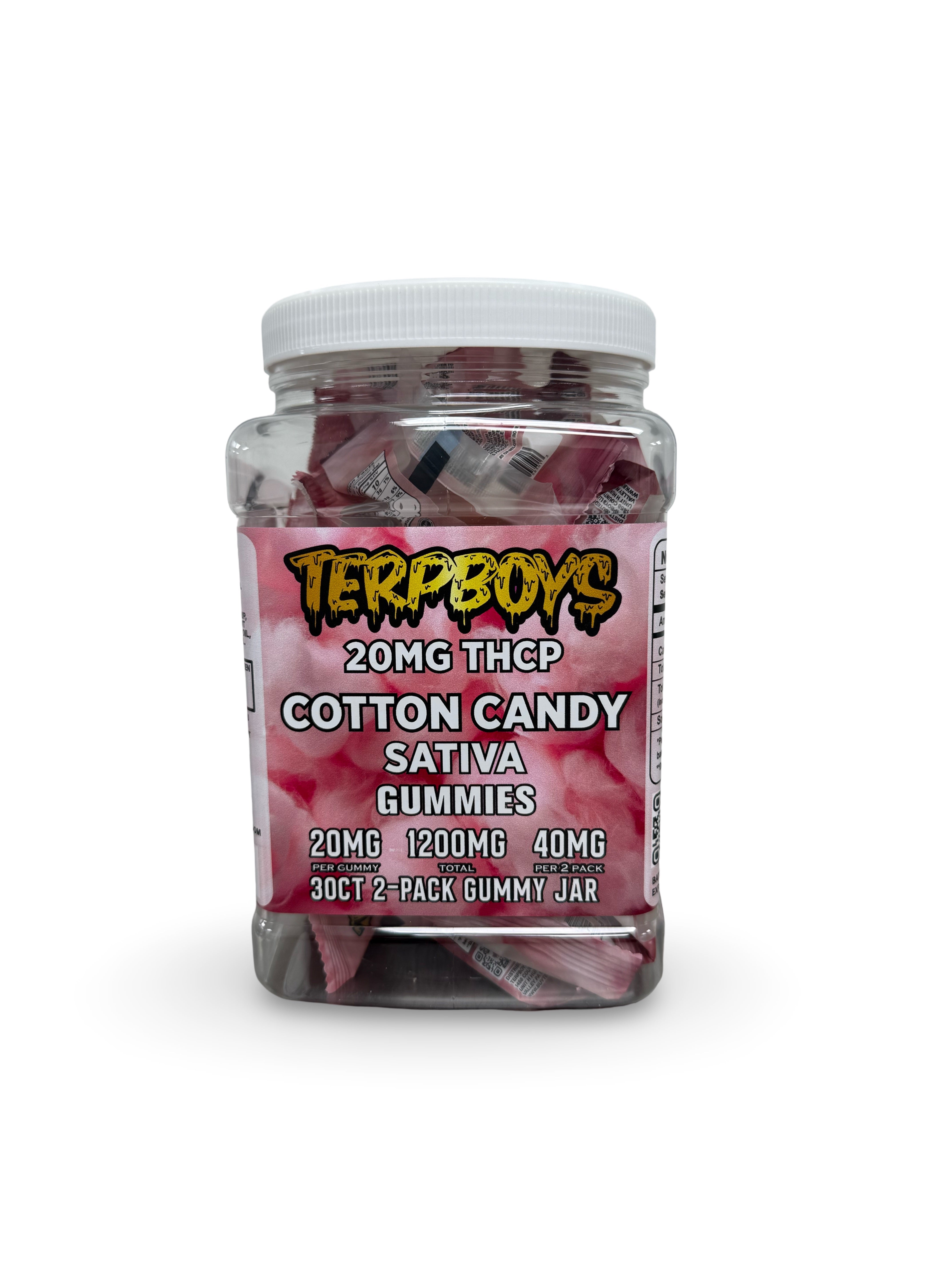 TerpBoys Cotton Candy Sativa THCP Gummies