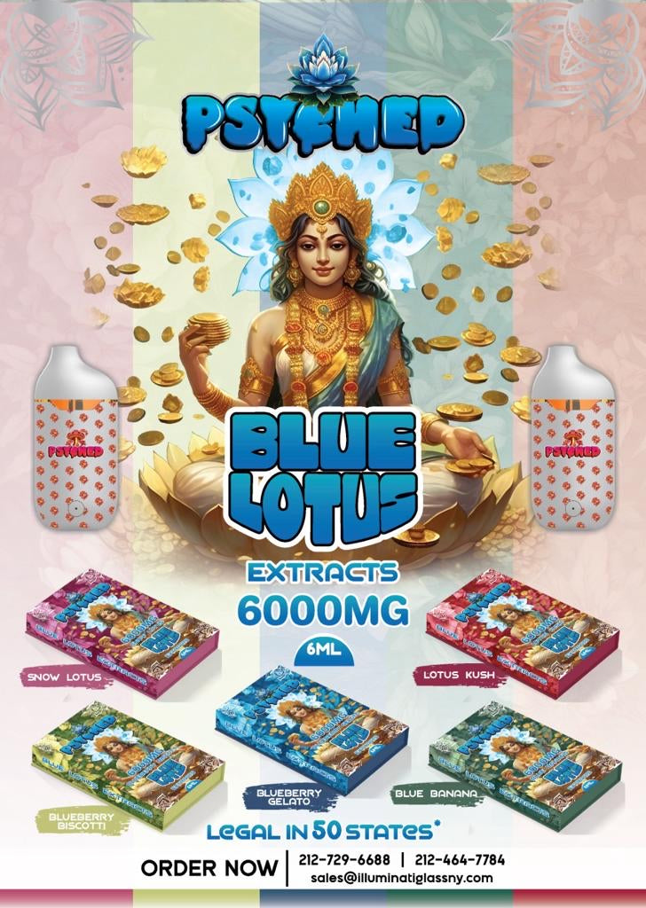 PSYCHED - Blue Lotus Extract - 6000mg Disposable - Unit Single Best Price