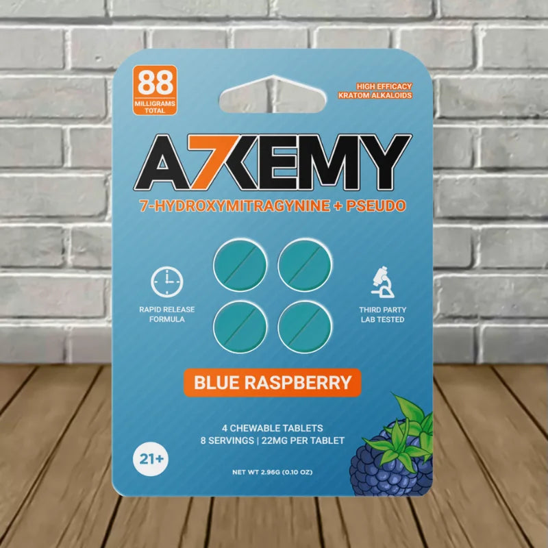 Alkemy 7-Hydroxymitragynine + Pseudo Chewable Extract Tablets 4ct