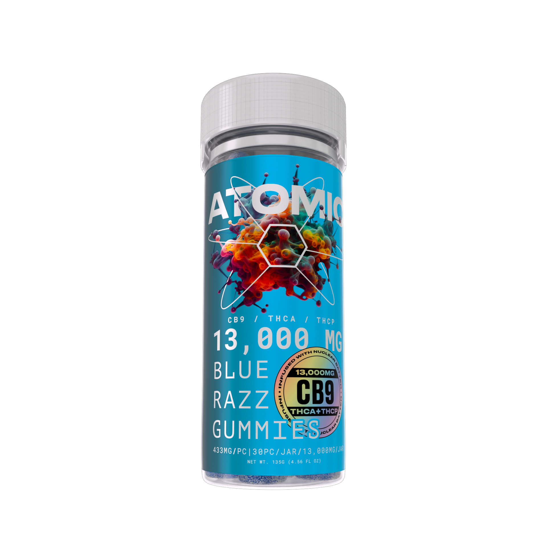 Atomic Bomb Gummies – CB9 THCA THCP Infused (13,000mg)