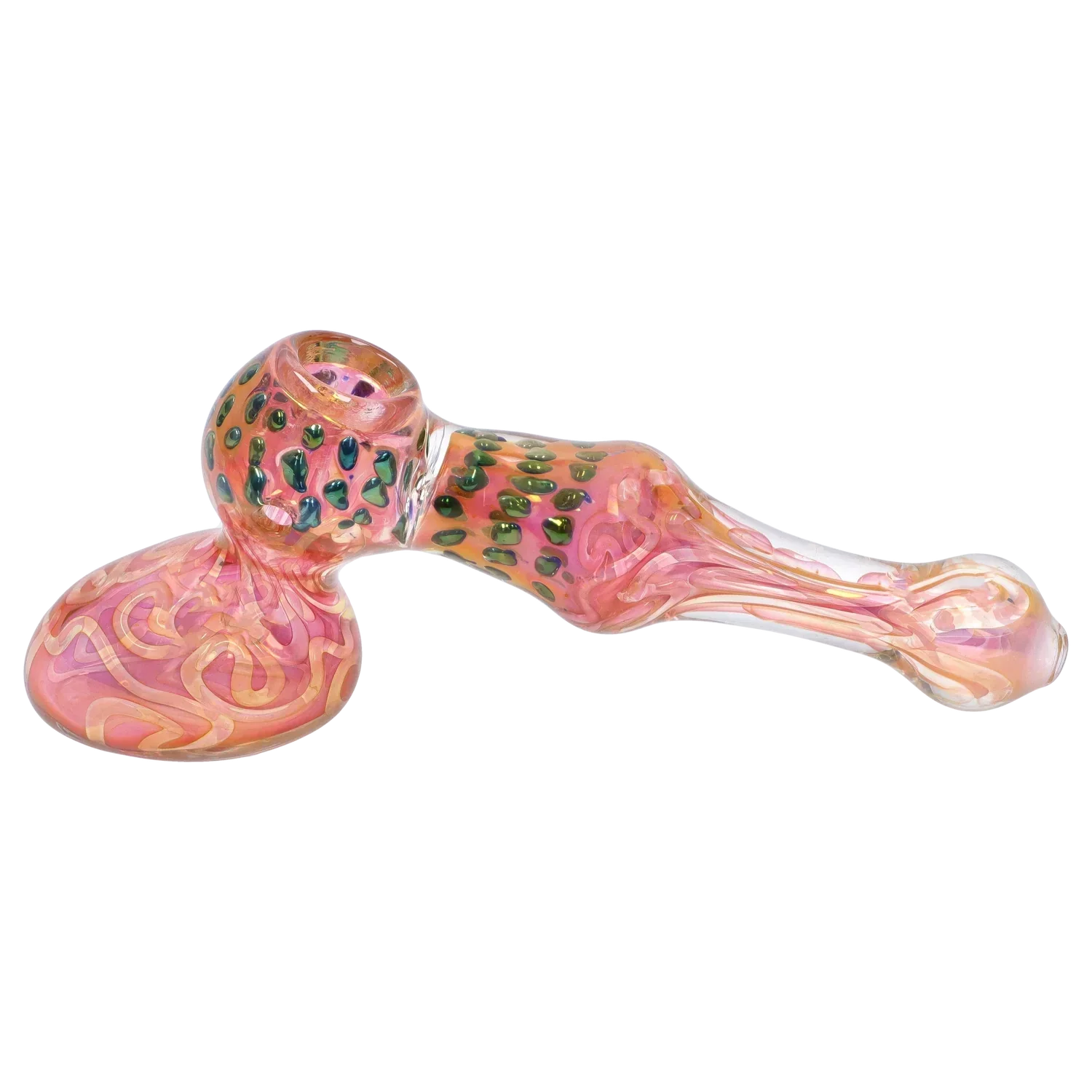 DankStop Gold Fume and Slime Hammer Bubbler - 8 in.