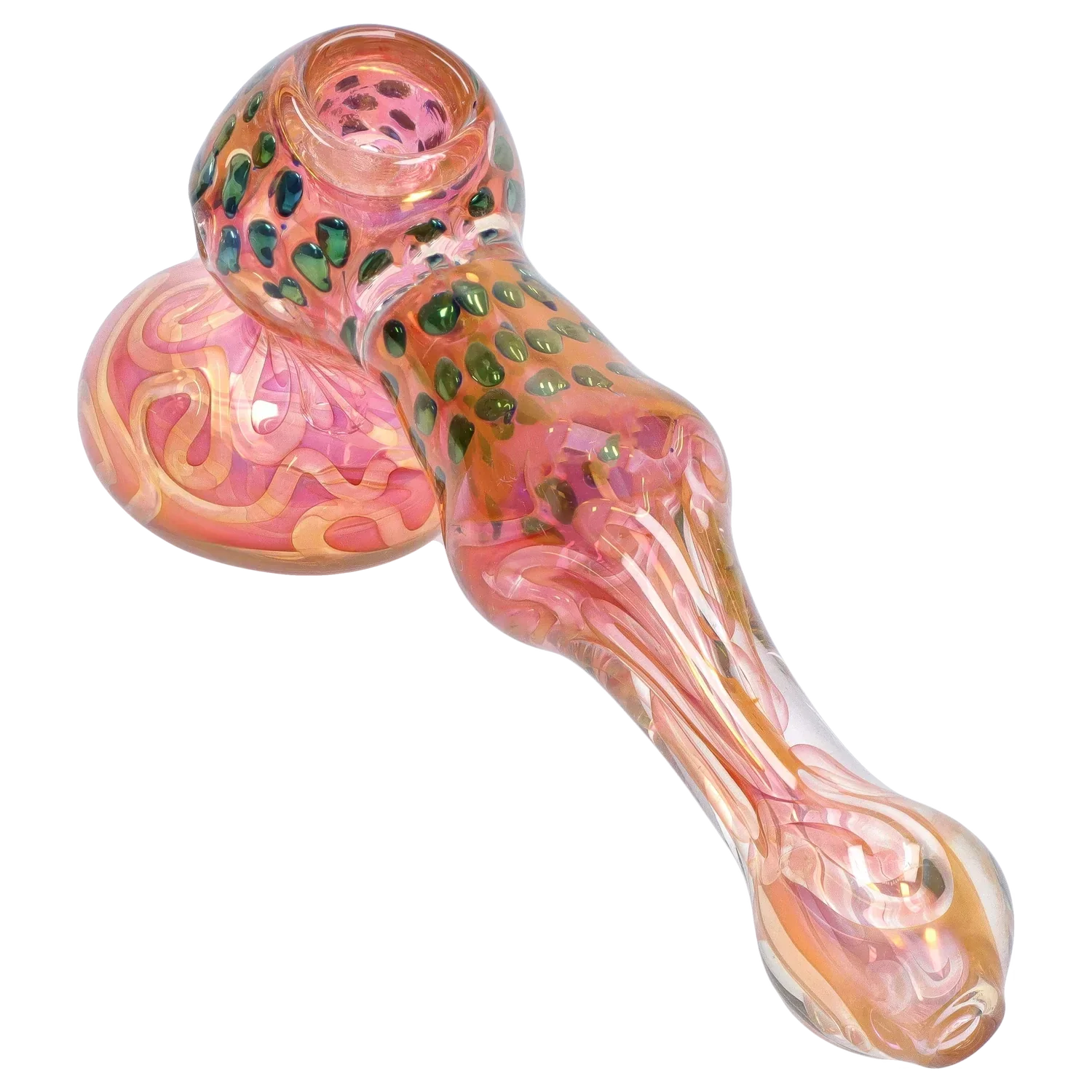 DankStop Gold Fume and Slime Hammer Bubbler - 8 in.