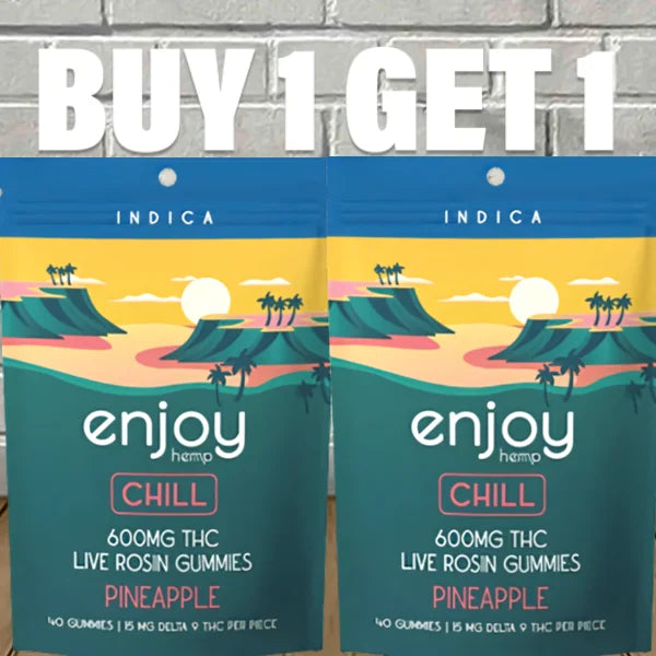B1G1 Enjoy Hemp Live Rosin Delta 9 600mg Gummy Bundle Best Price
