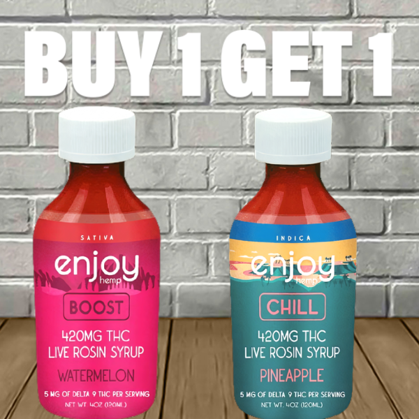 B1G1 Enjoy Hemp Live Rosin Delta 9 Syrup Bundle Best Price