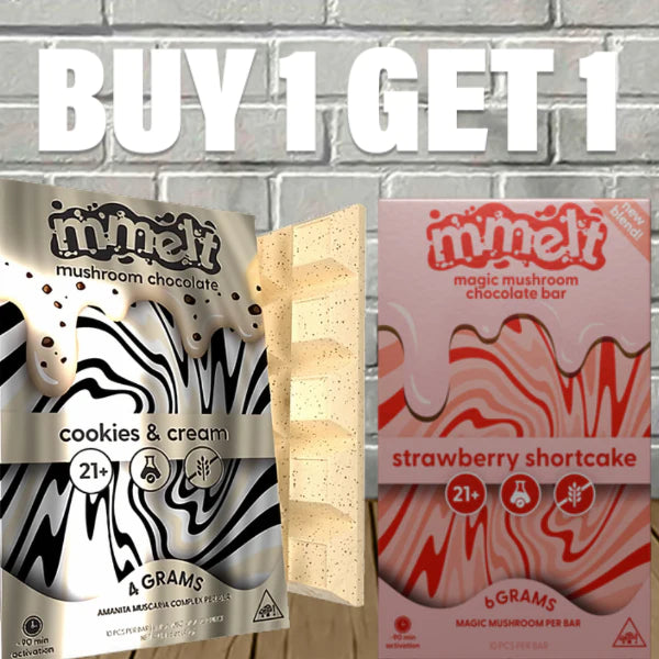 B1G1 Mmelt Magic Mushroom Chocolate Bars Best Price