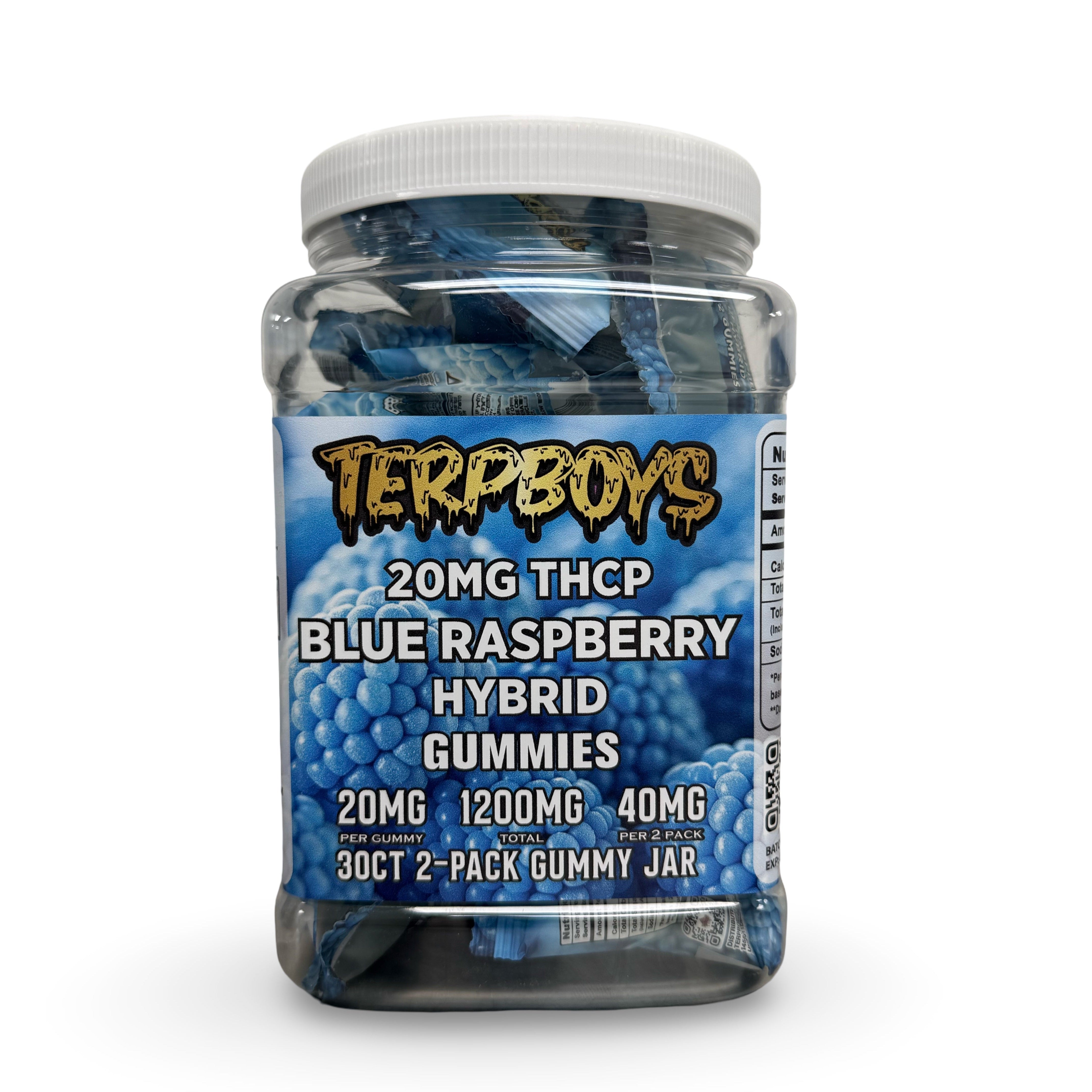 TerpBoys Blue Raspberry Hybrid THCP Gummies
