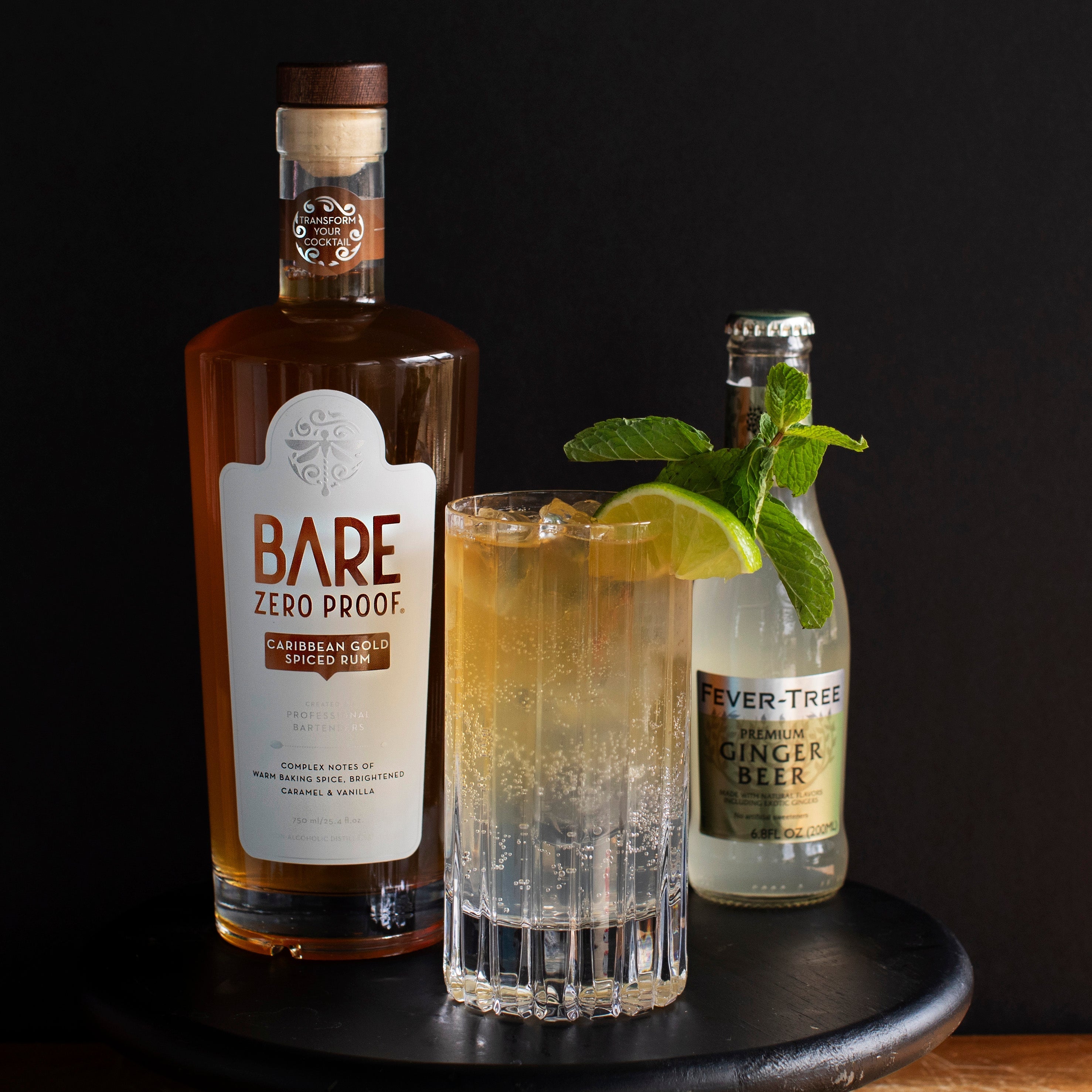 BARE ZERO PROOF Caribbean Gold Spiced Rum