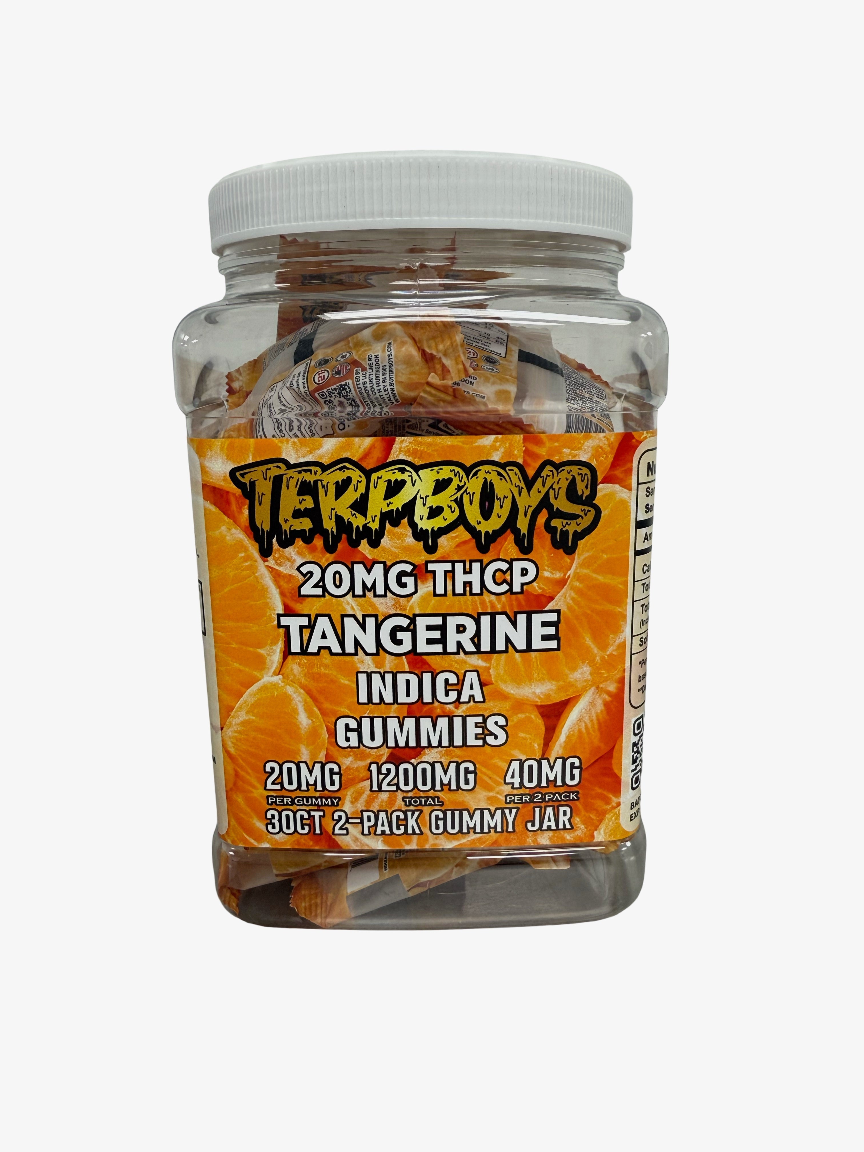 TerpBoys Tangerine Indica THCP Gummies