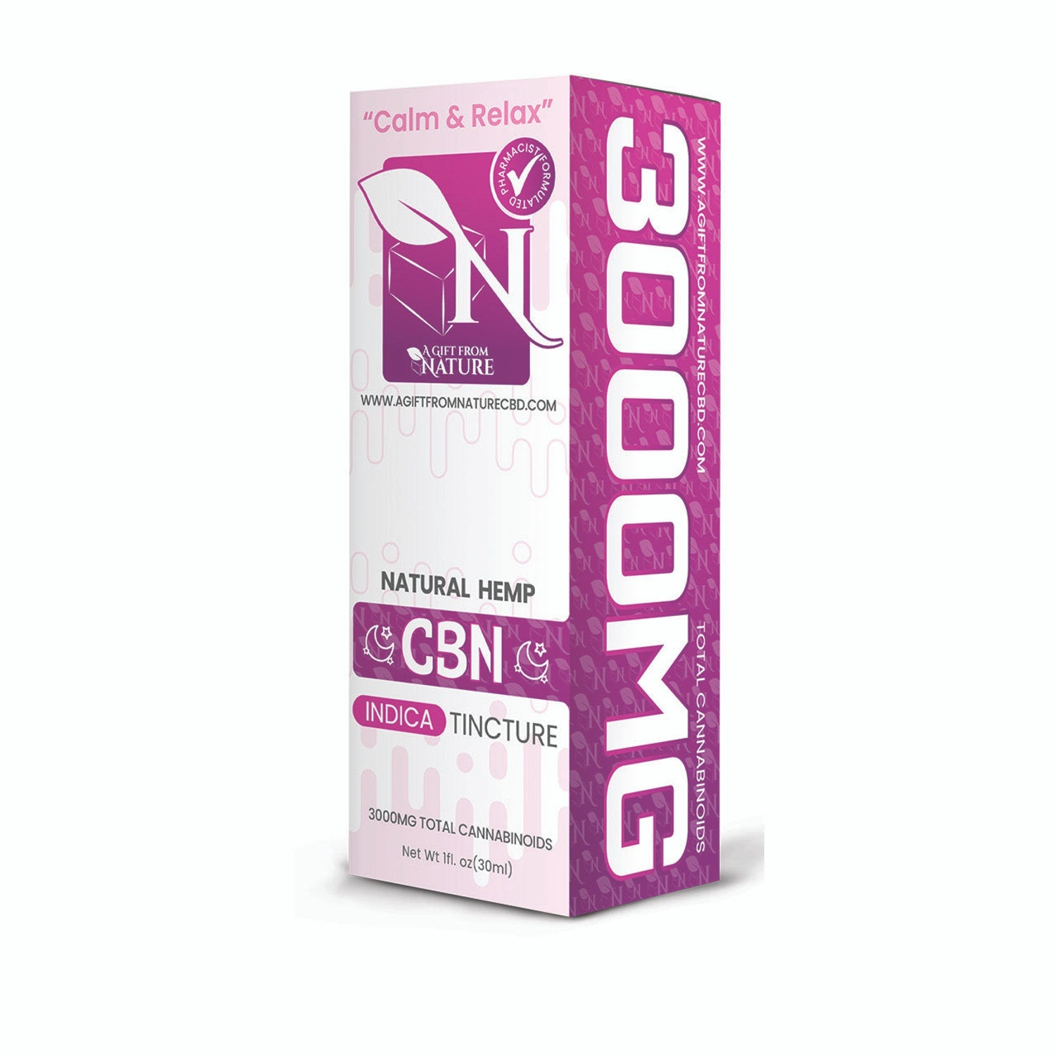 CBN TINCTURE FOR CALM AND RELAXATION - 3000MG - INDICA