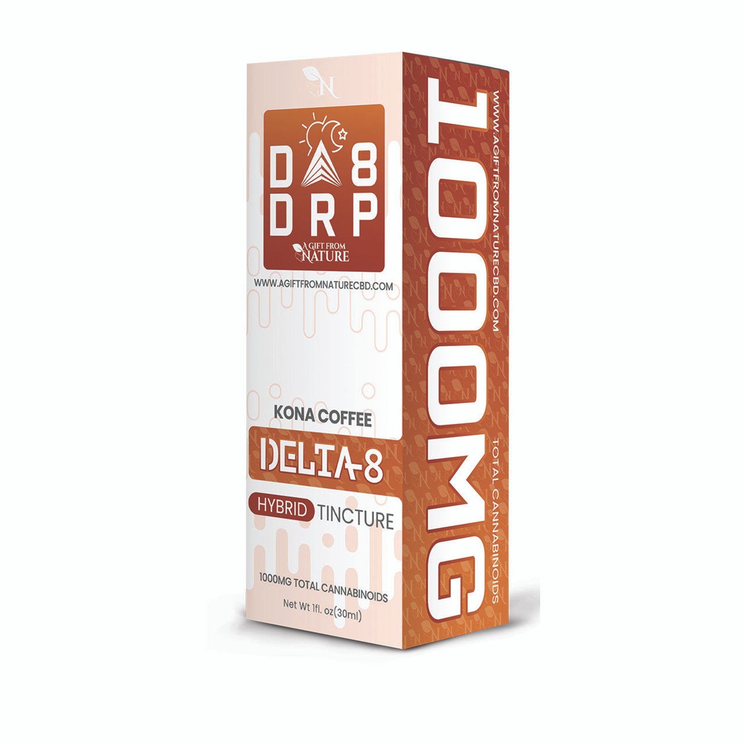 DELTA 8 TINCTURE - 30ML Kona Coffee - 1000MG - HYBRID