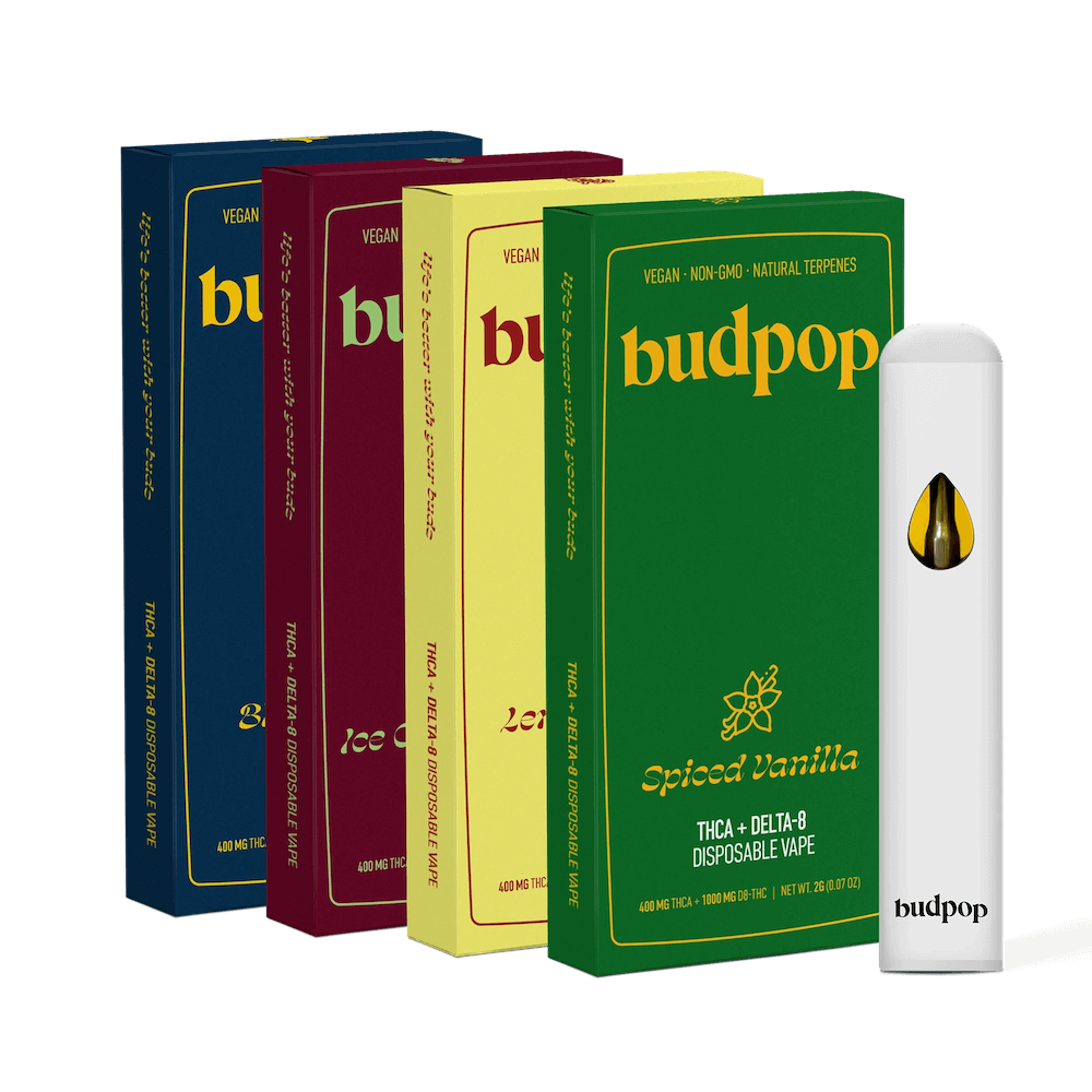 BudPop All Flavors 4-Pack THCa Disposable Vapes