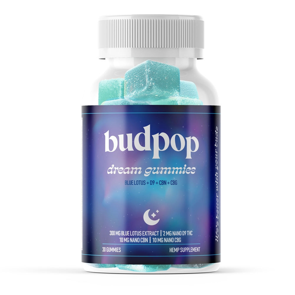 BudPop Blue Lotus+D9+CBG+CBN-Dream Gummies