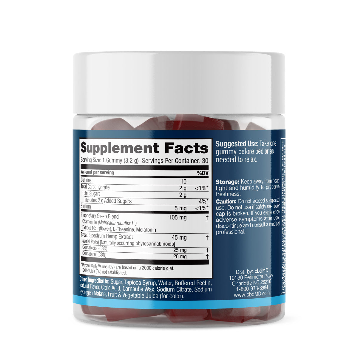 cbdMD Broad Spectrum CBD Sleep Gummies