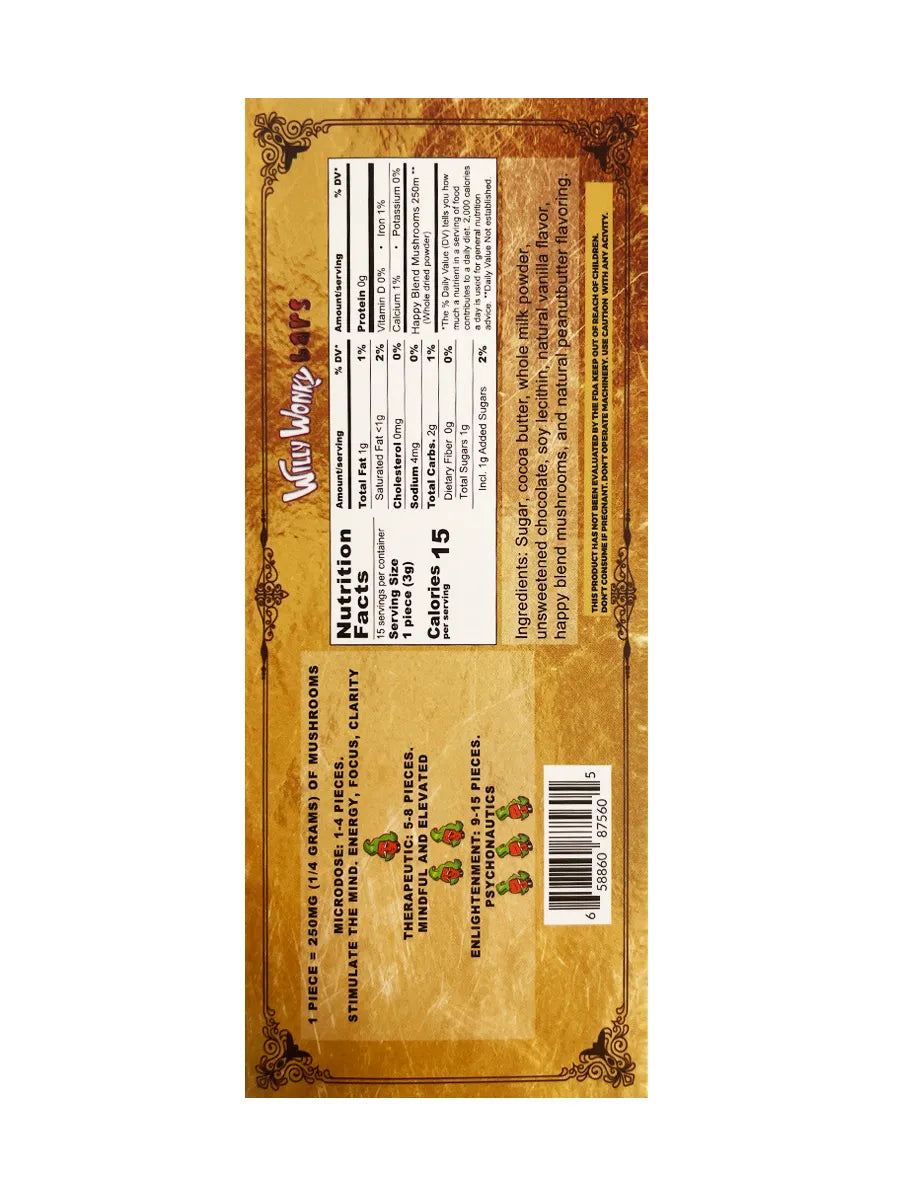 Peanut Butter Willy Wonky Happy Blend Bars