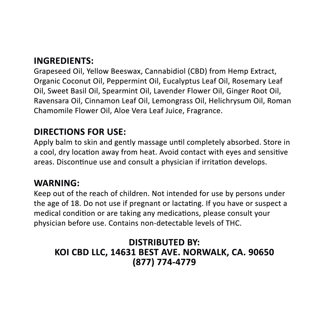 Koi Full Spectrum CBD Balm