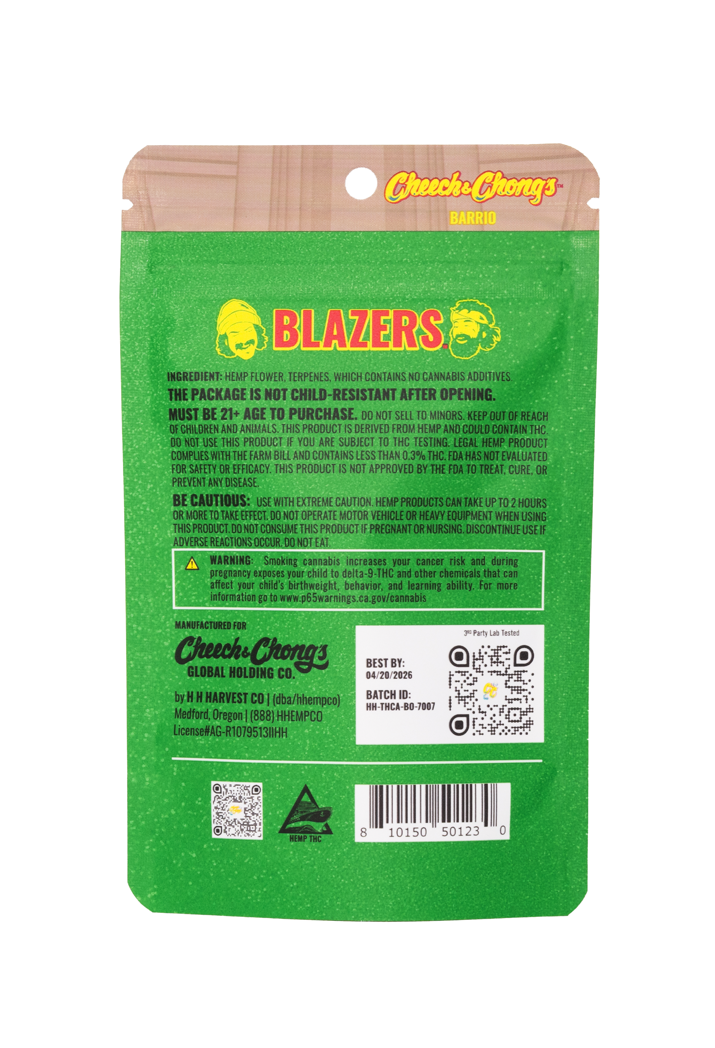 Cheech and Chongs Blazers – Barrio – THCa Eighth — Direct From Cheech & Chong