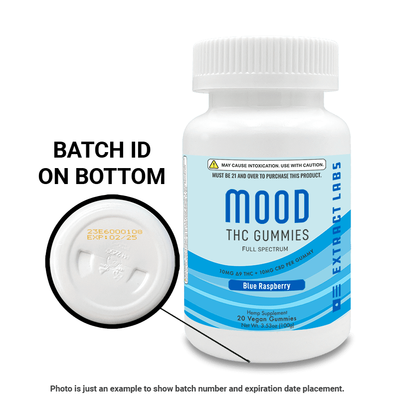 Extract Labs Delta 9 Gummies | Mood Gummies | Blue Raspberry
